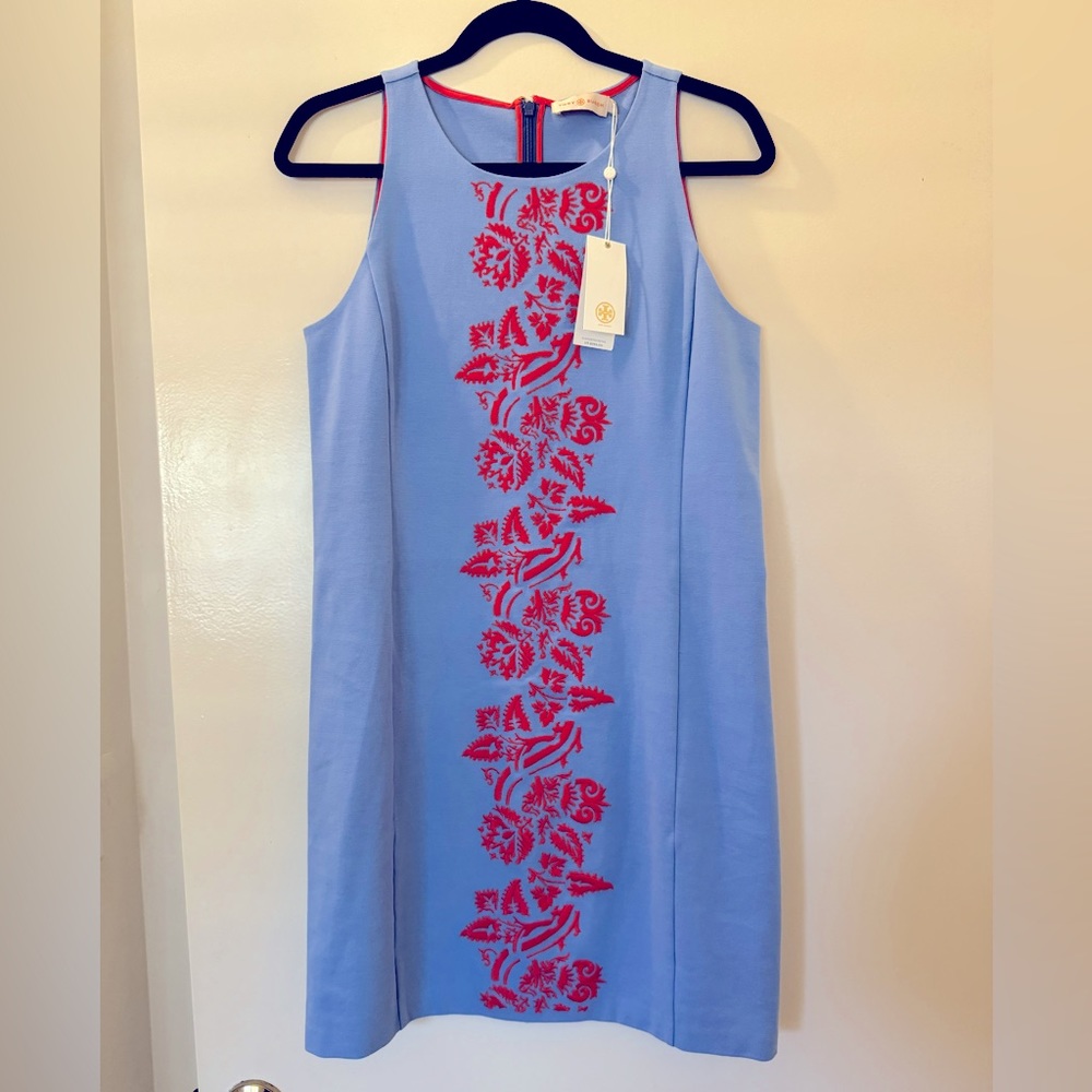Tory Burch embroidered dress, size Medium.